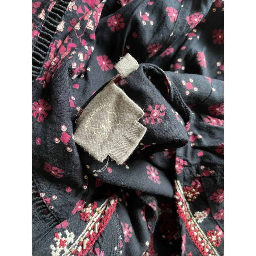 Anthropologie Navy and Red Mini Dress - Picture 8 of 9